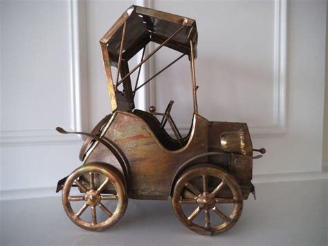 metal antique car music box|Vintage Métal Car Music Box .